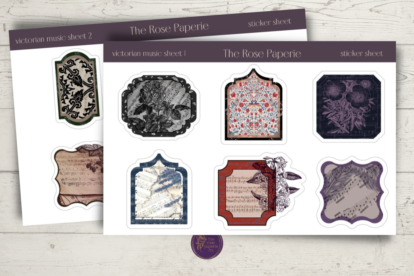 Victorian Music Sticker Sheet