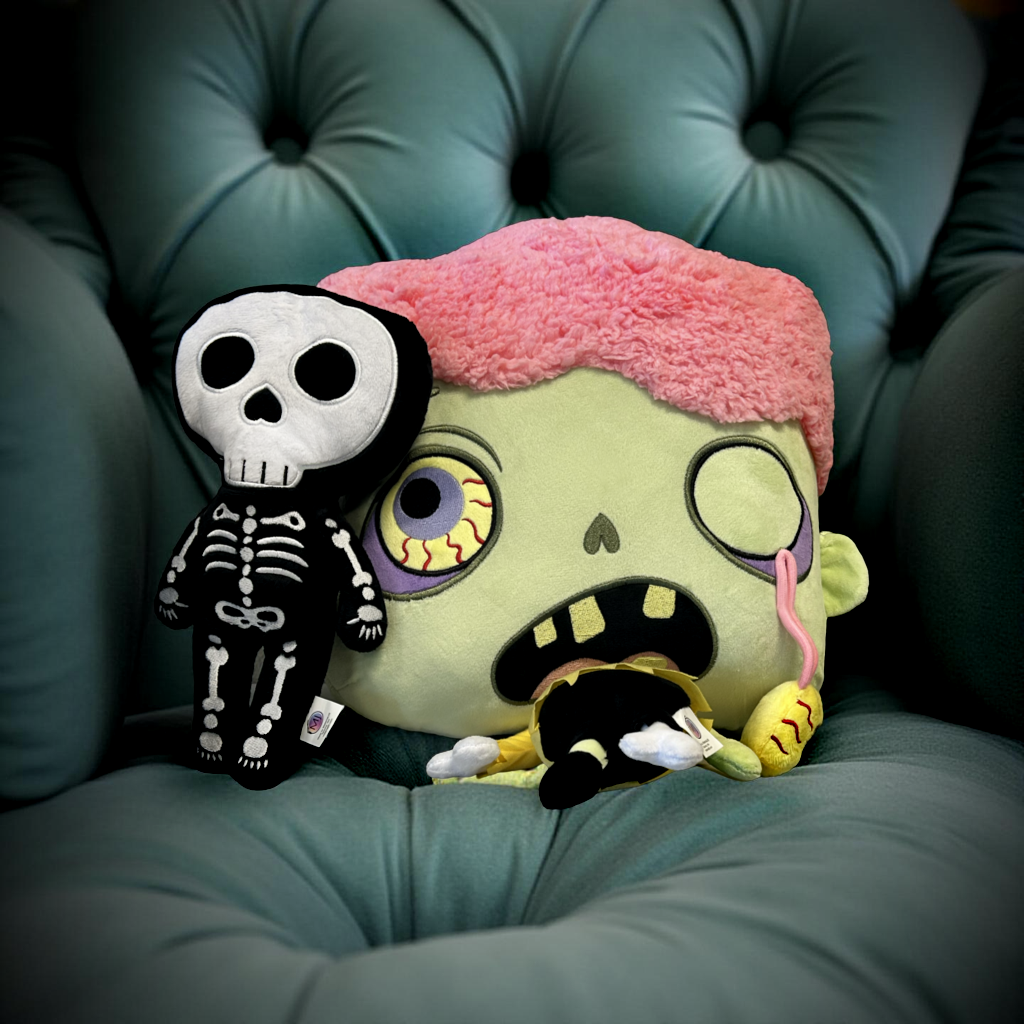 18" Halloween Decor, Plush Pillow - Zombie