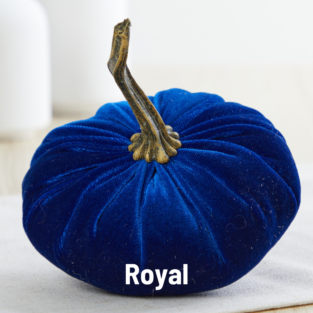 Pumpkin Small Velvet Fall Decor