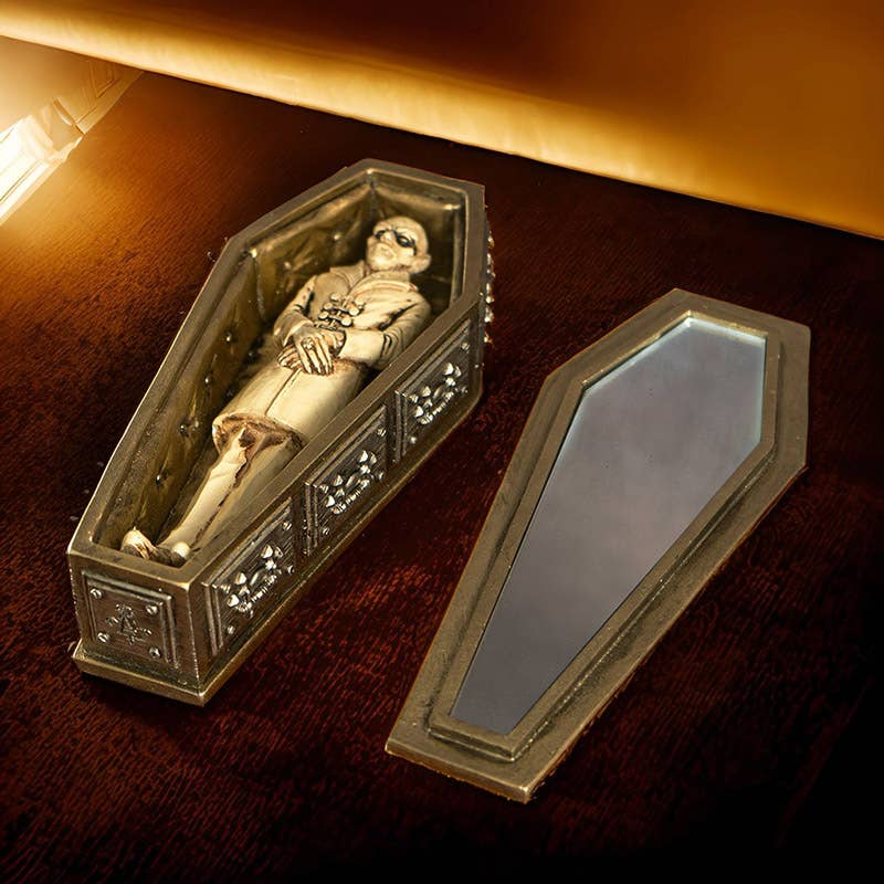 Nosferatus's Haunted Vampire Coffin Box with Mirror