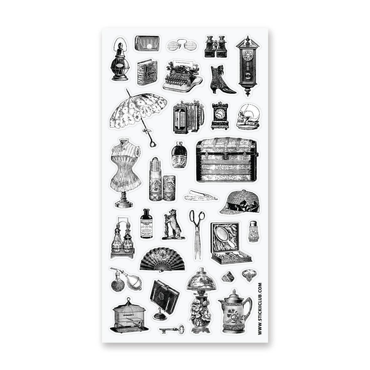 All The Antiques Sticker Sheet