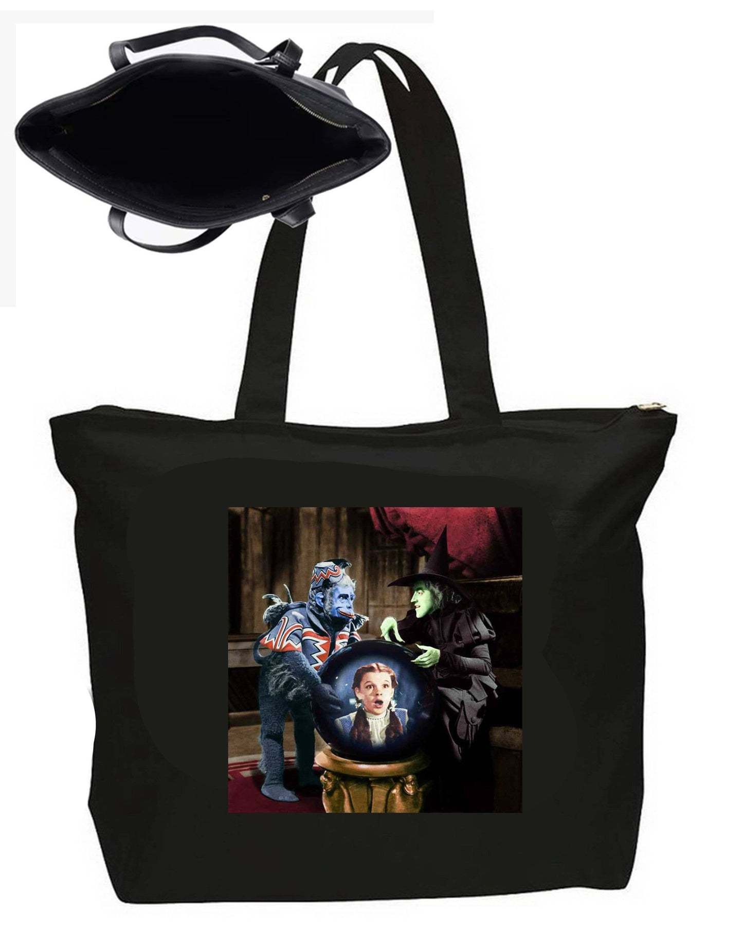 Wizard of Oz Witch Large New Zipper Tote Bag