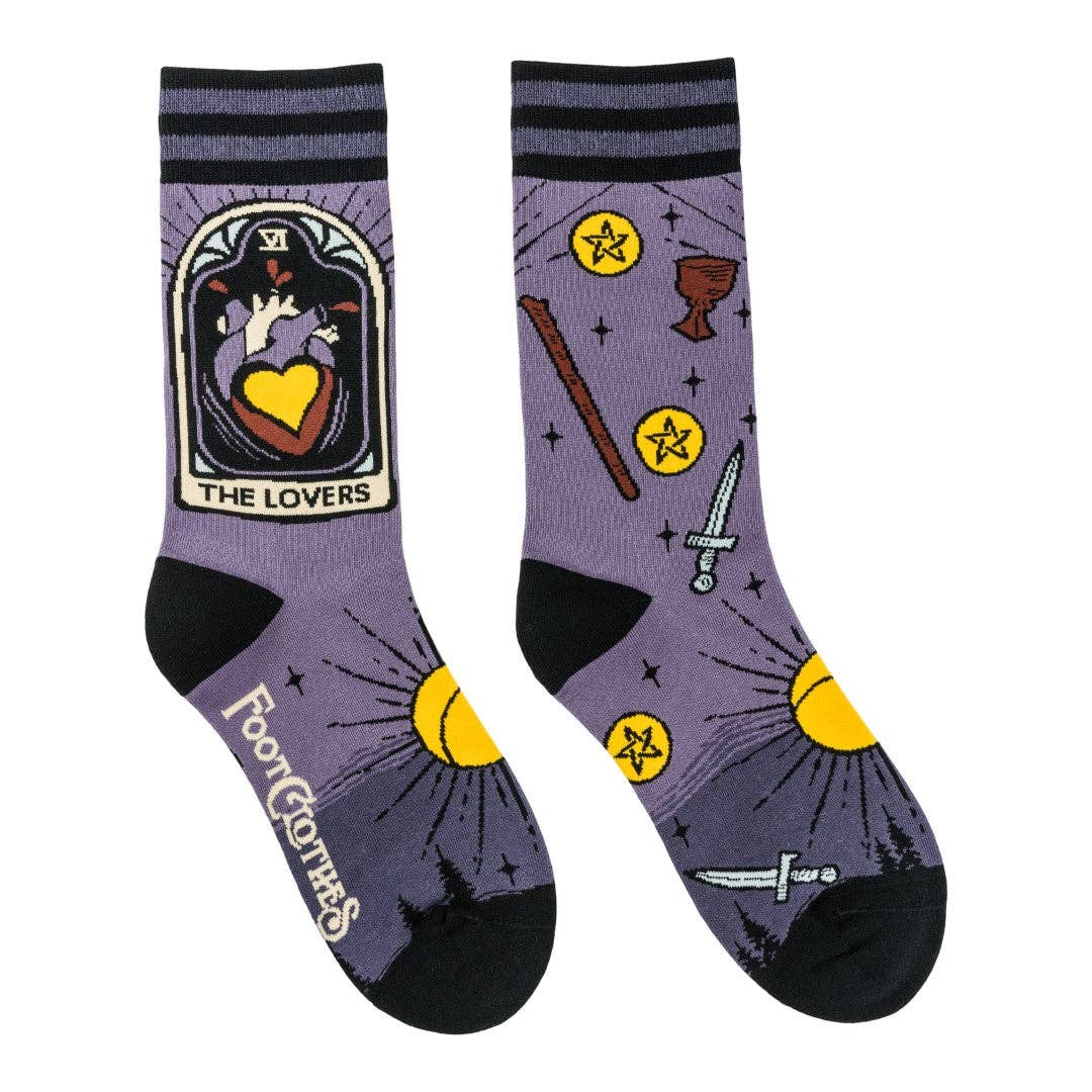 The Lovers Tarot Nouveau Crew Socks