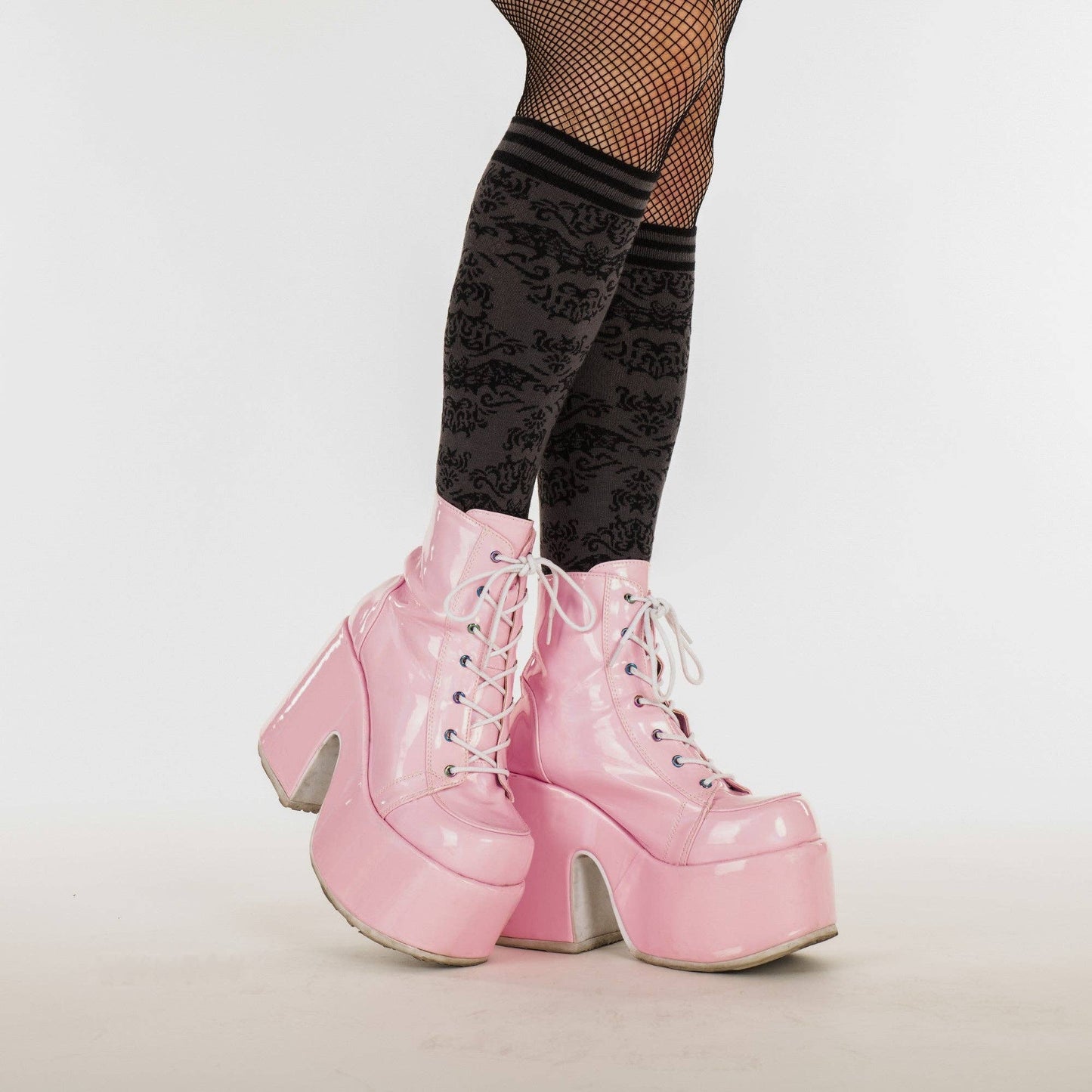 Bat Damask Knee High Socks