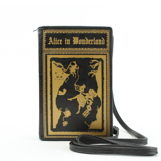 Alice in Wonderland Book Clutch Bag