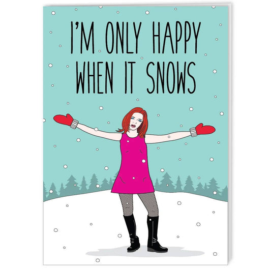 Shirley Manson 90s Grrrl Holiday Christmas Greeting Card