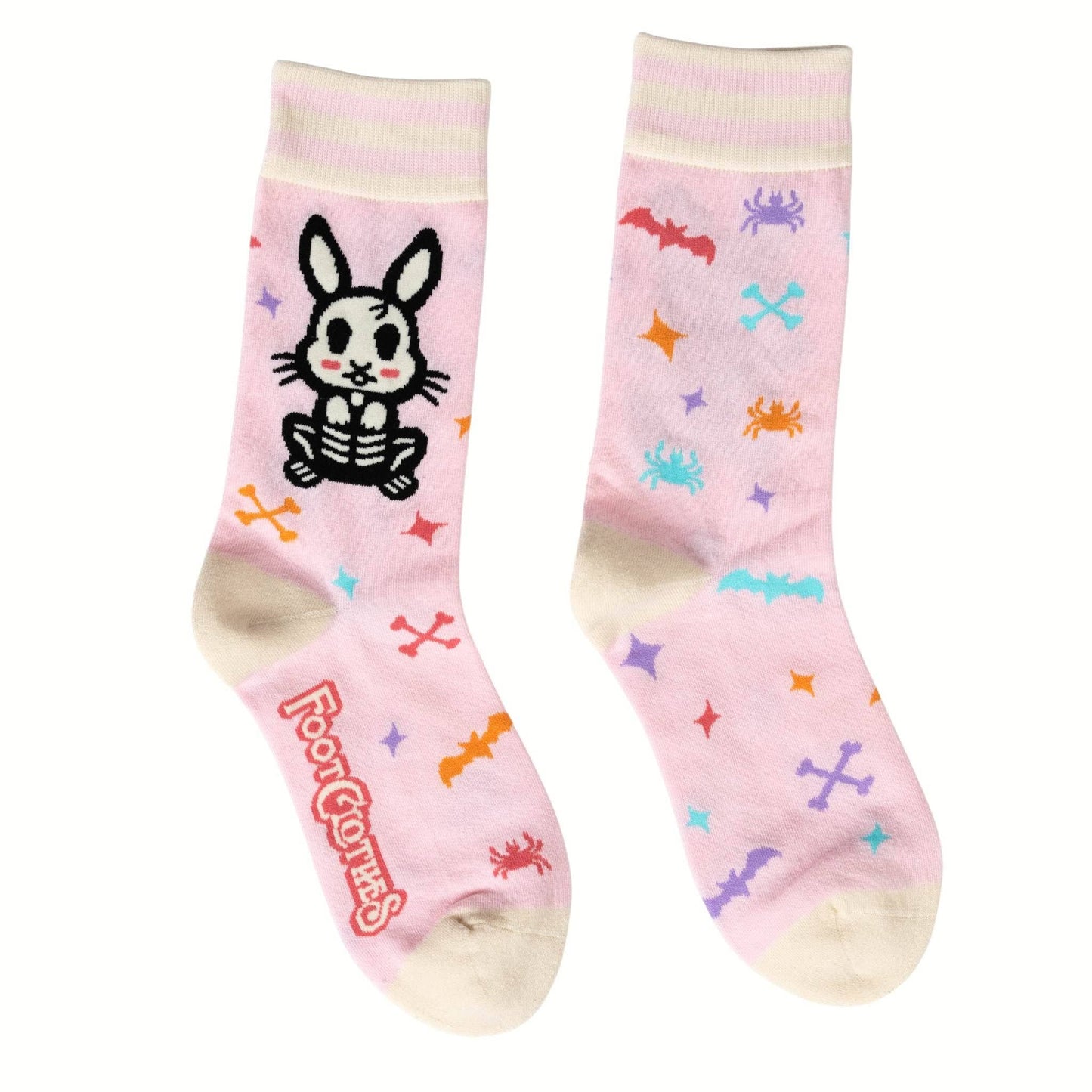 Skelly Bunny Crew Socks