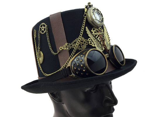 Victorian Chain Steampunk Top Hat