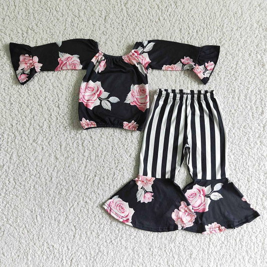 Baby Girl Floral Gothic Blouse and Pants