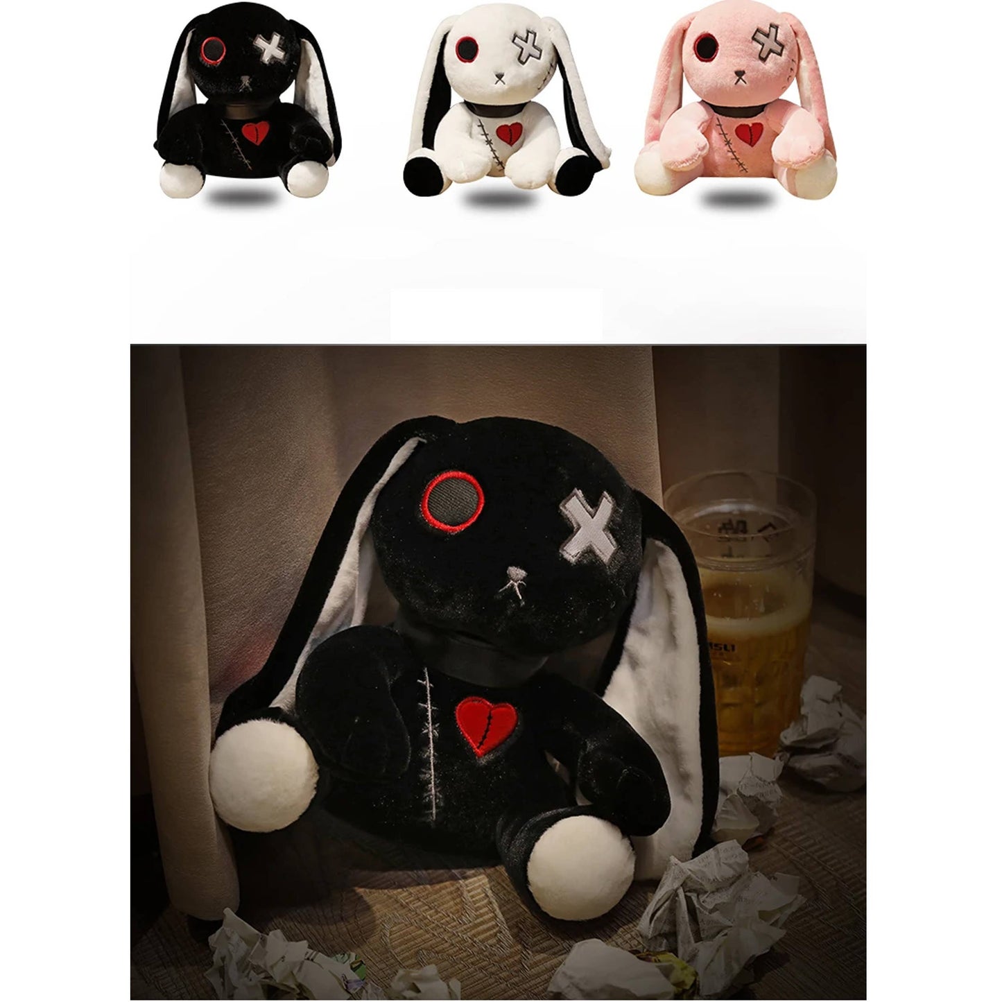 Rock Style Bunny Plush