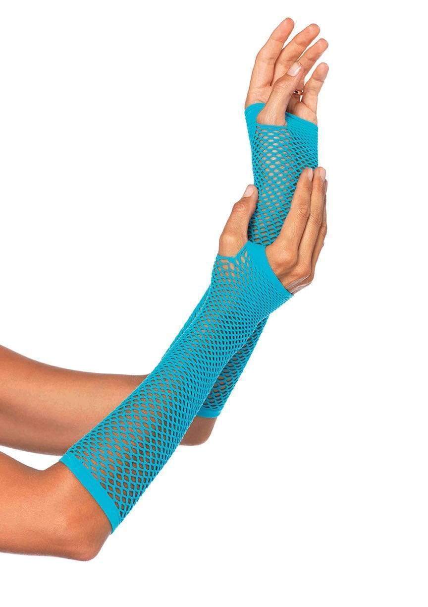 Triangle Net Fingerless Arm Warmer Gloves