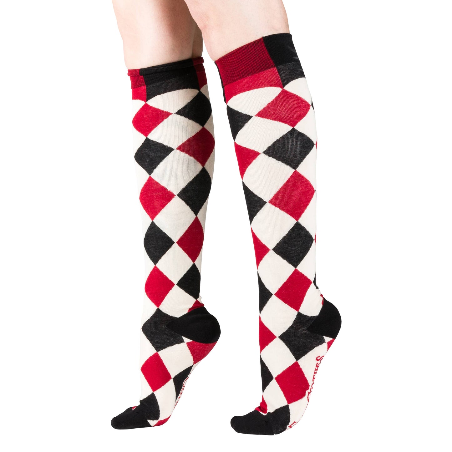 Haunting Harlequin Knee High Socks