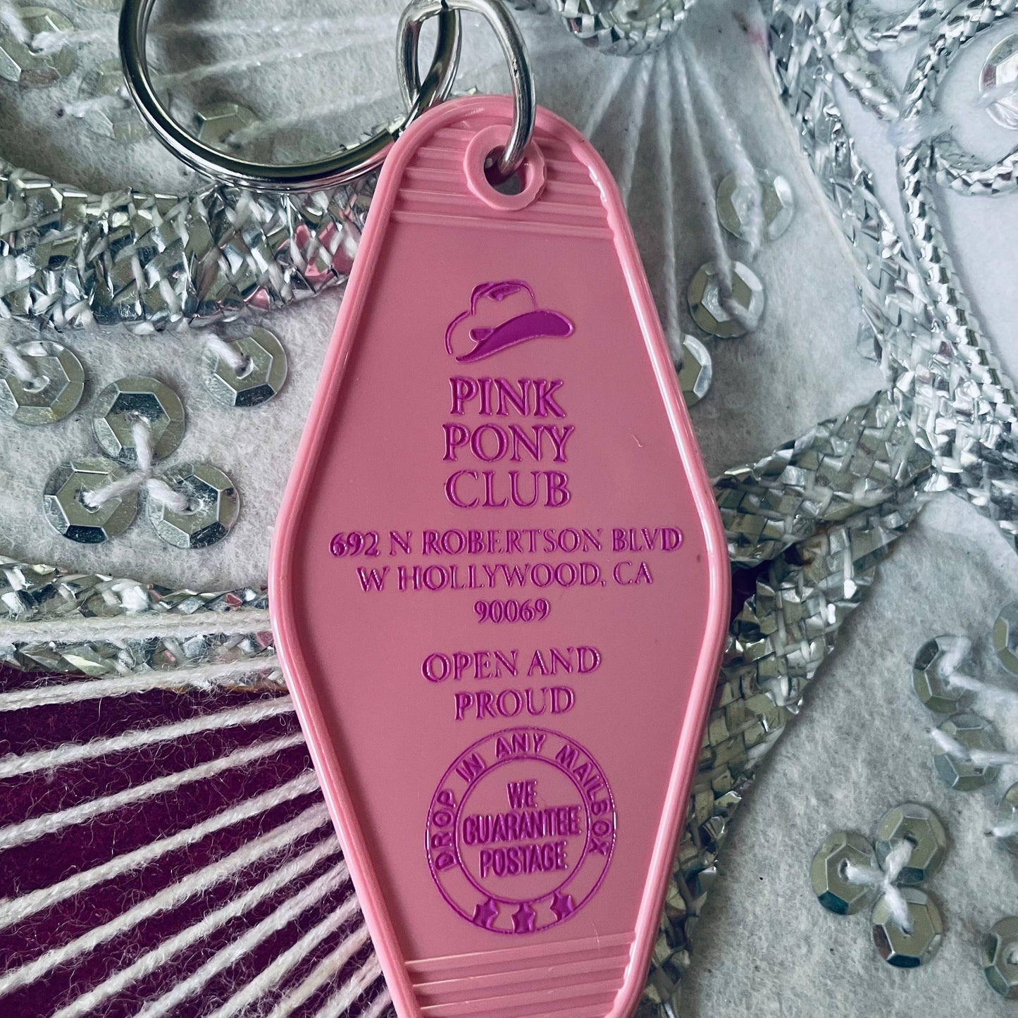 Motel Key Fob - Pink Pony Club (Chappell Roan)