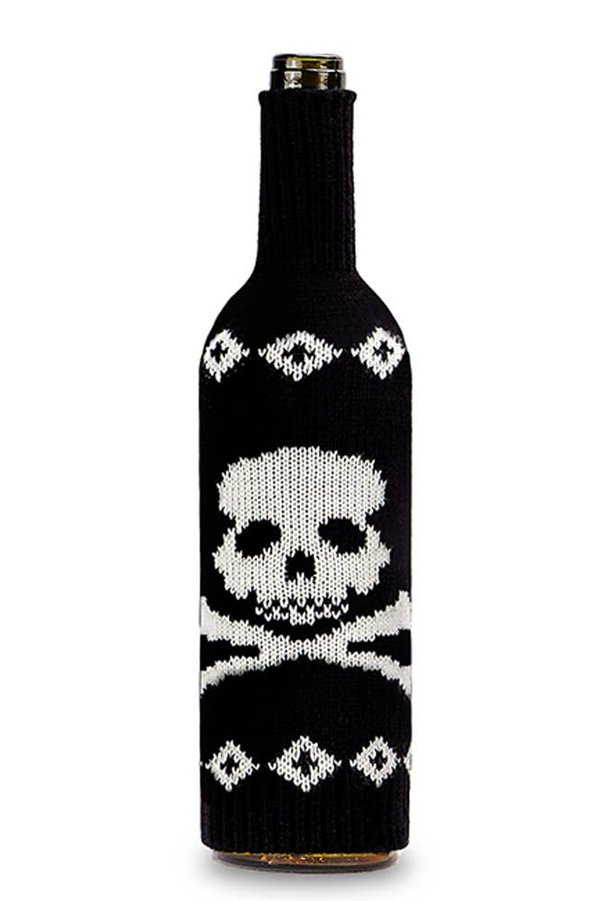 Halloween Home Decor Knitting Wine Bottle Bag Cover