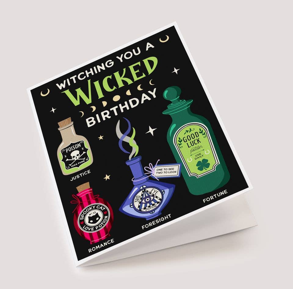 Wicked (Potions) Birthday Card