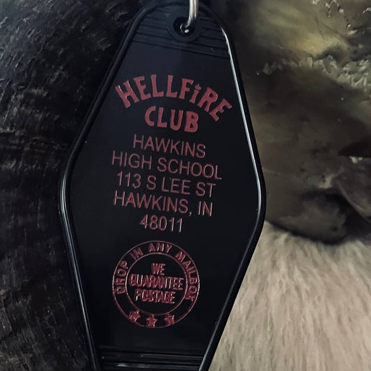 Motel Key Fob - Hell Fire Club (Stranger Things)