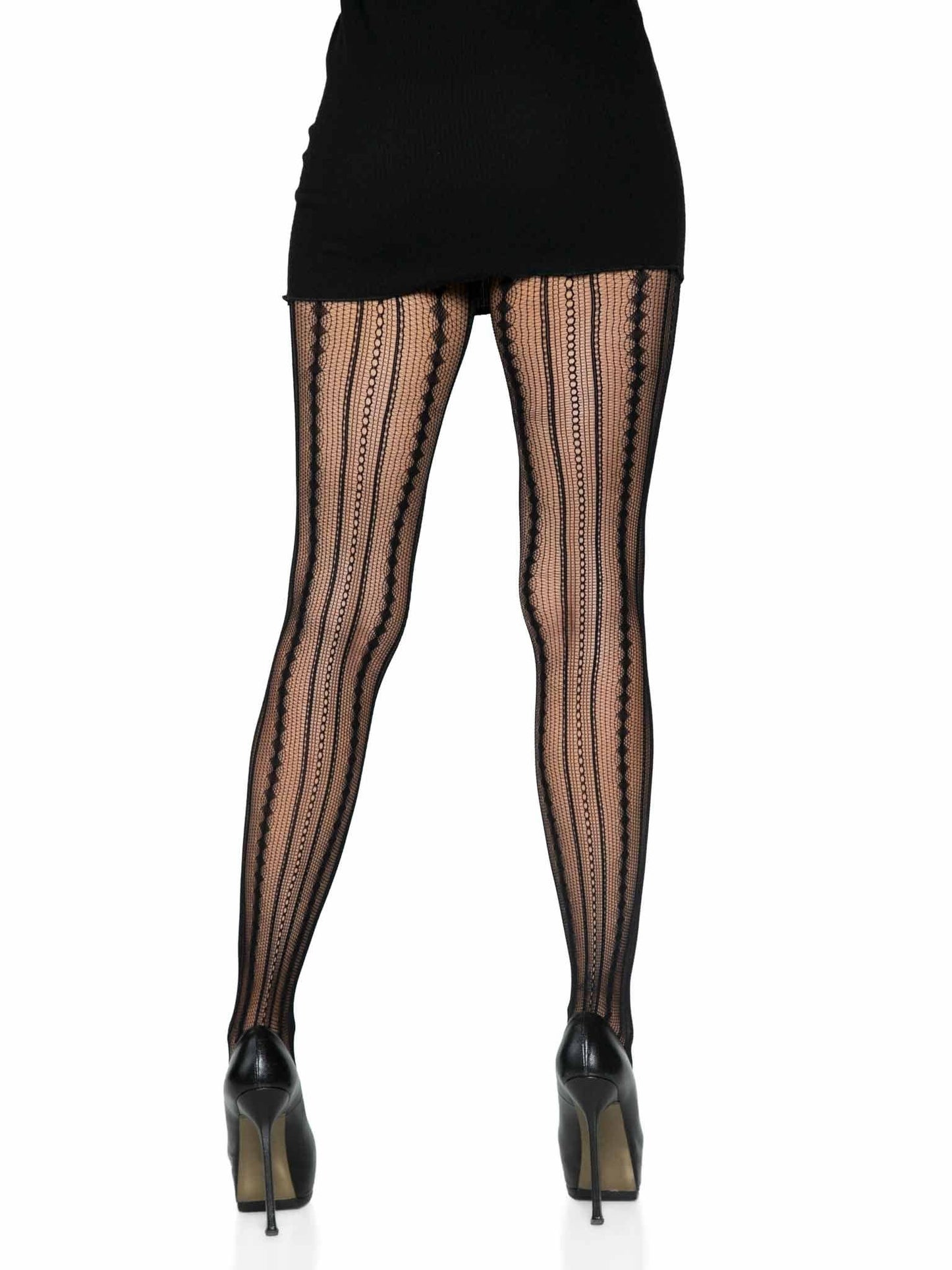 Eve Vintage Pinstripe Net Tights