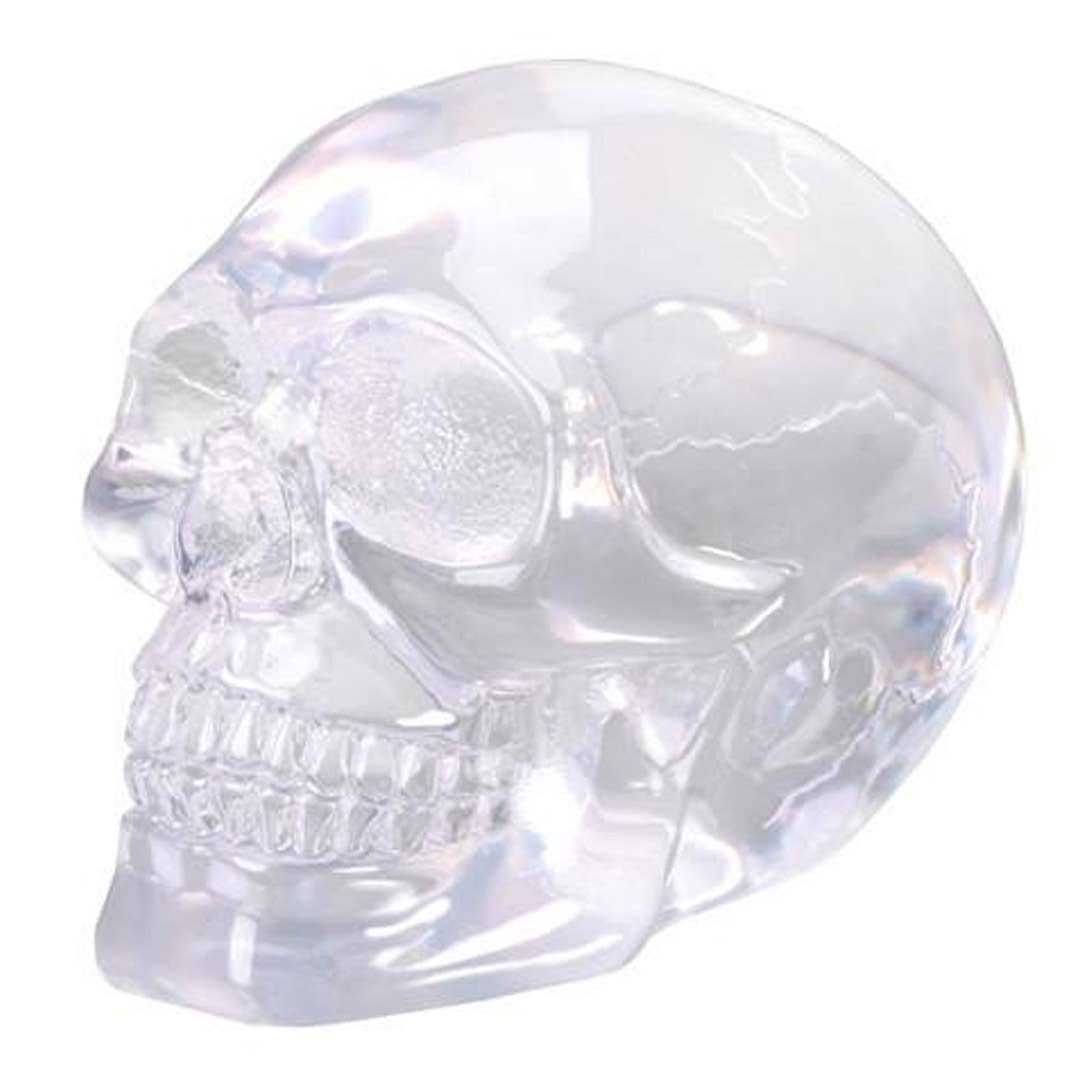 Crystal Translucent Skull Head Small