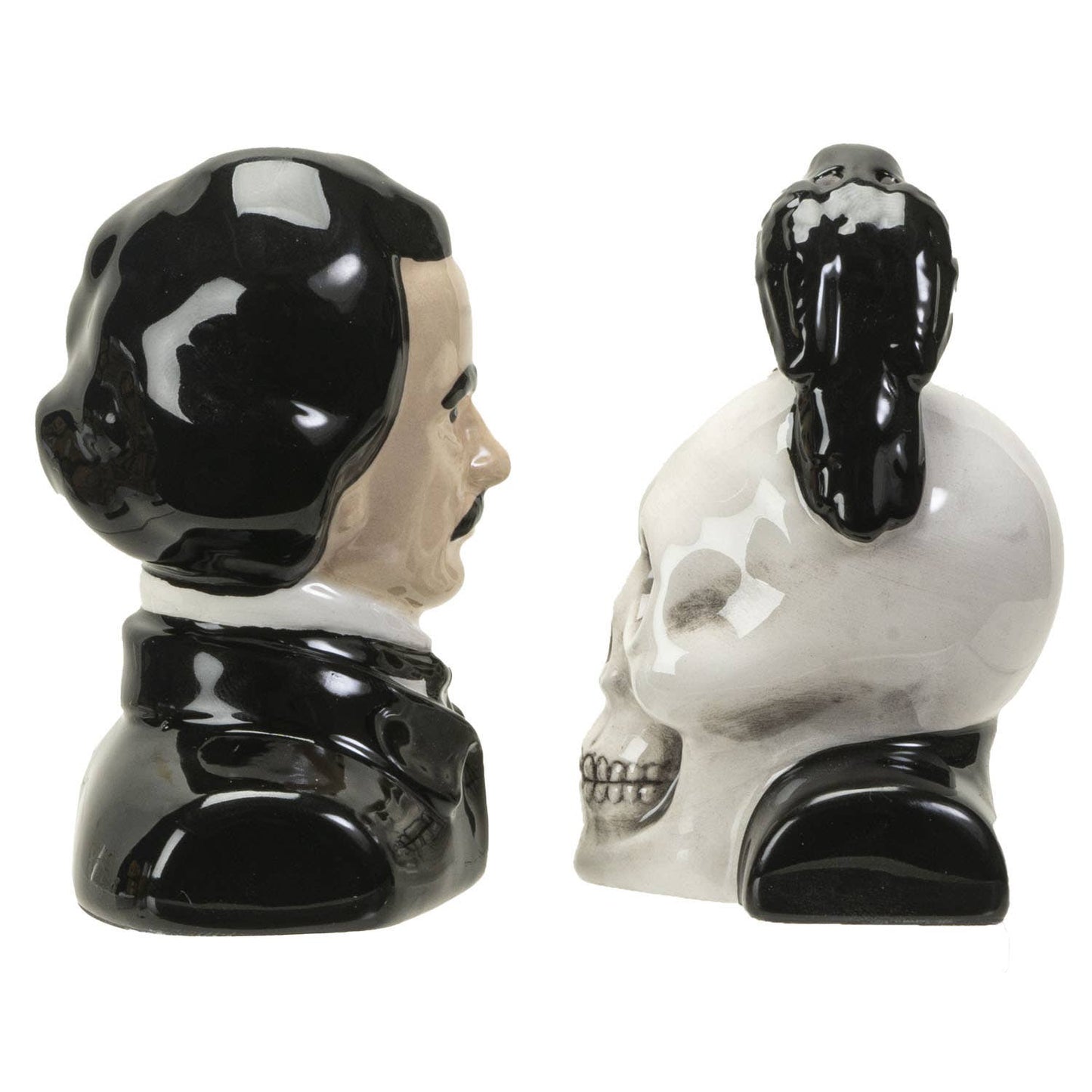 Edgar Allen Poe Salt & Pepper Magnetic Shaker Set