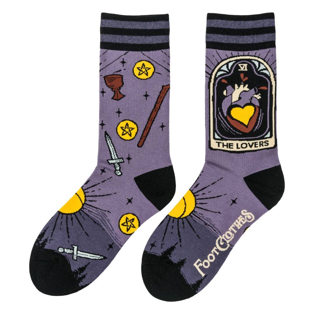 The Lovers Tarot Nouveau Crew Socks