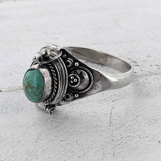 Poison Ring ~ Turquoise and Sterling Silver