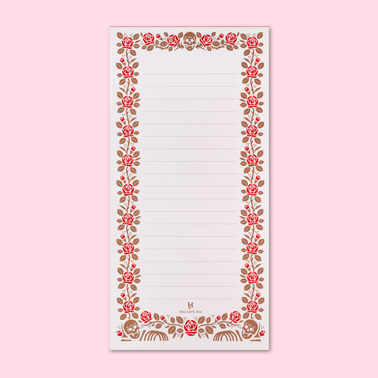 Skull & Roses Notepad