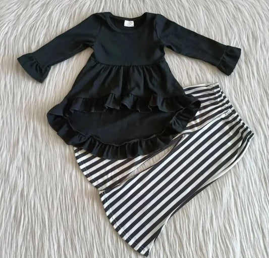 Baby Goth Striped Pants Set