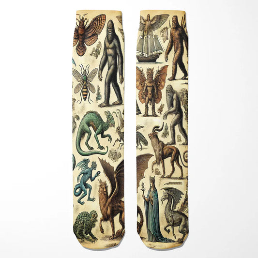 Cryptids and Mythological Creatures Socks