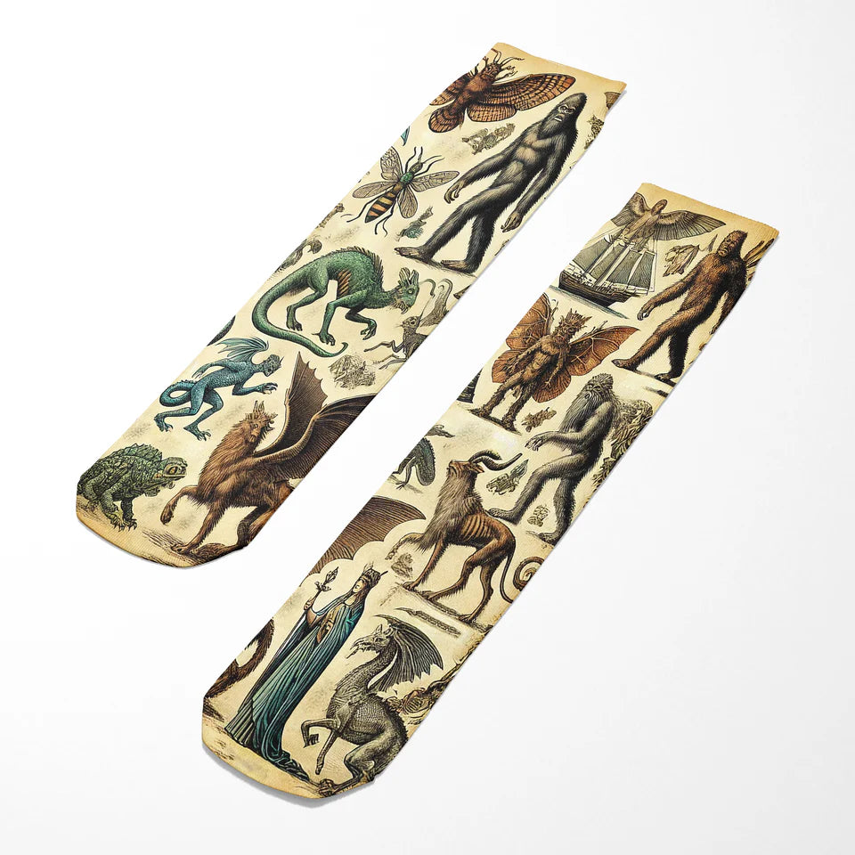 Cryptids and Mythological Creatures Socks