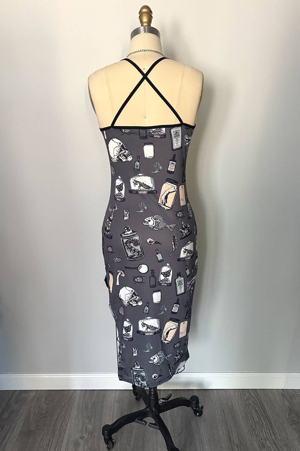 Rare Specimens Oddities Print Slip Dress