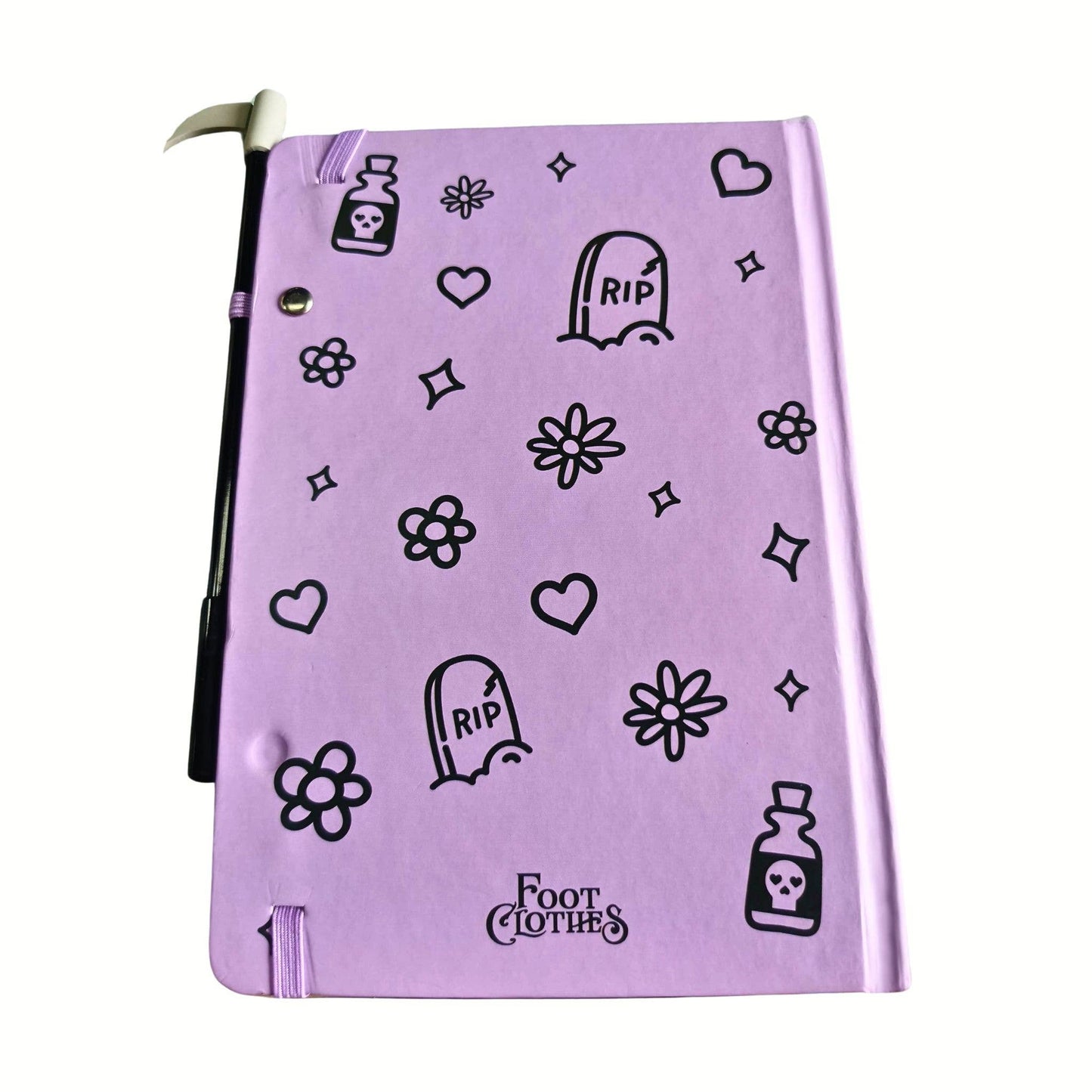 Pastel Goth Grim Reaper Journal & Scythe Pen Set