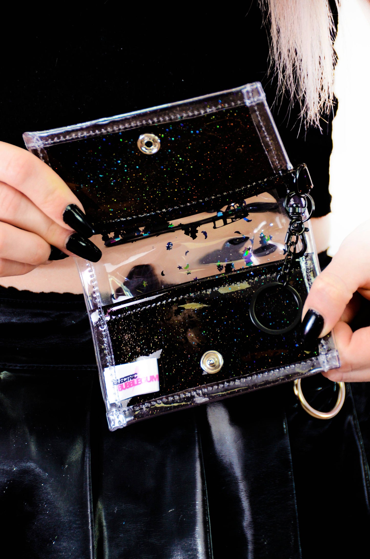 Liquid Glitter Tiny Wallet - Bewitched