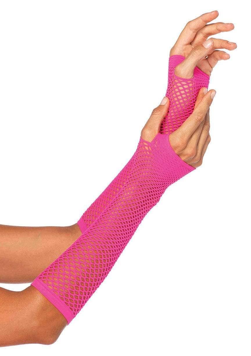 Triangle Net Fingerless Arm Warmer Gloves