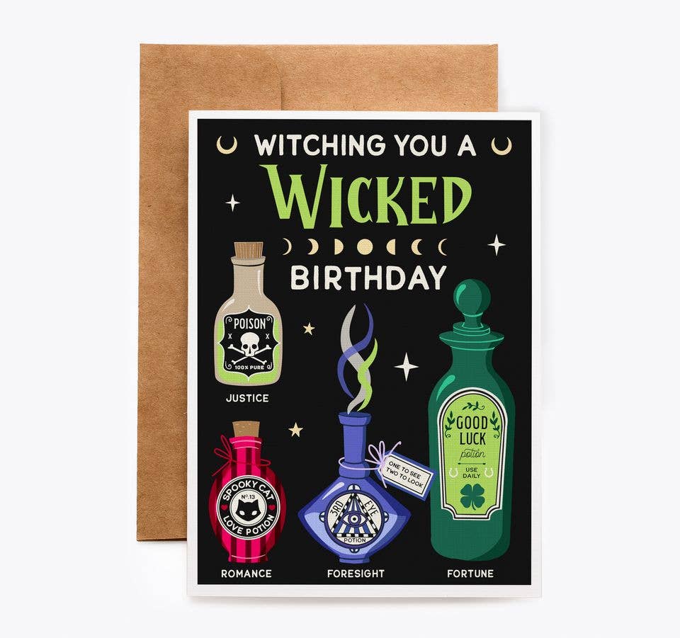 Wicked (Potions) Birthday Card