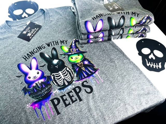 Hanging with my peeps - Spooky peeps shirt - Bunny Peeps