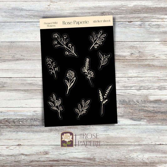 Pressed Wild Flowers Sticker