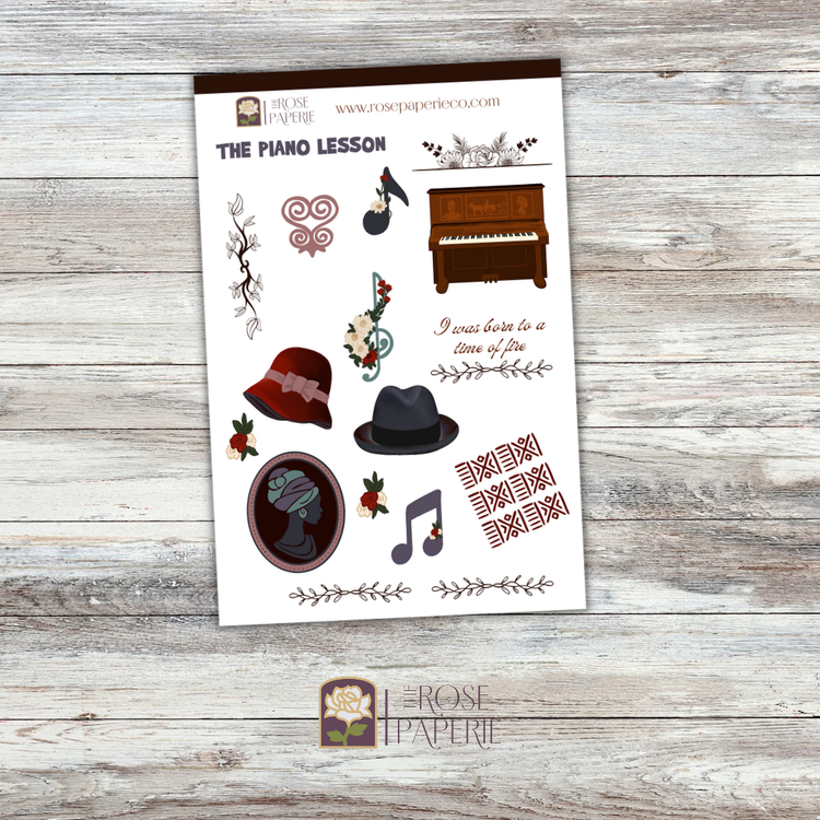 The Piano Lesson Sticker Sheet