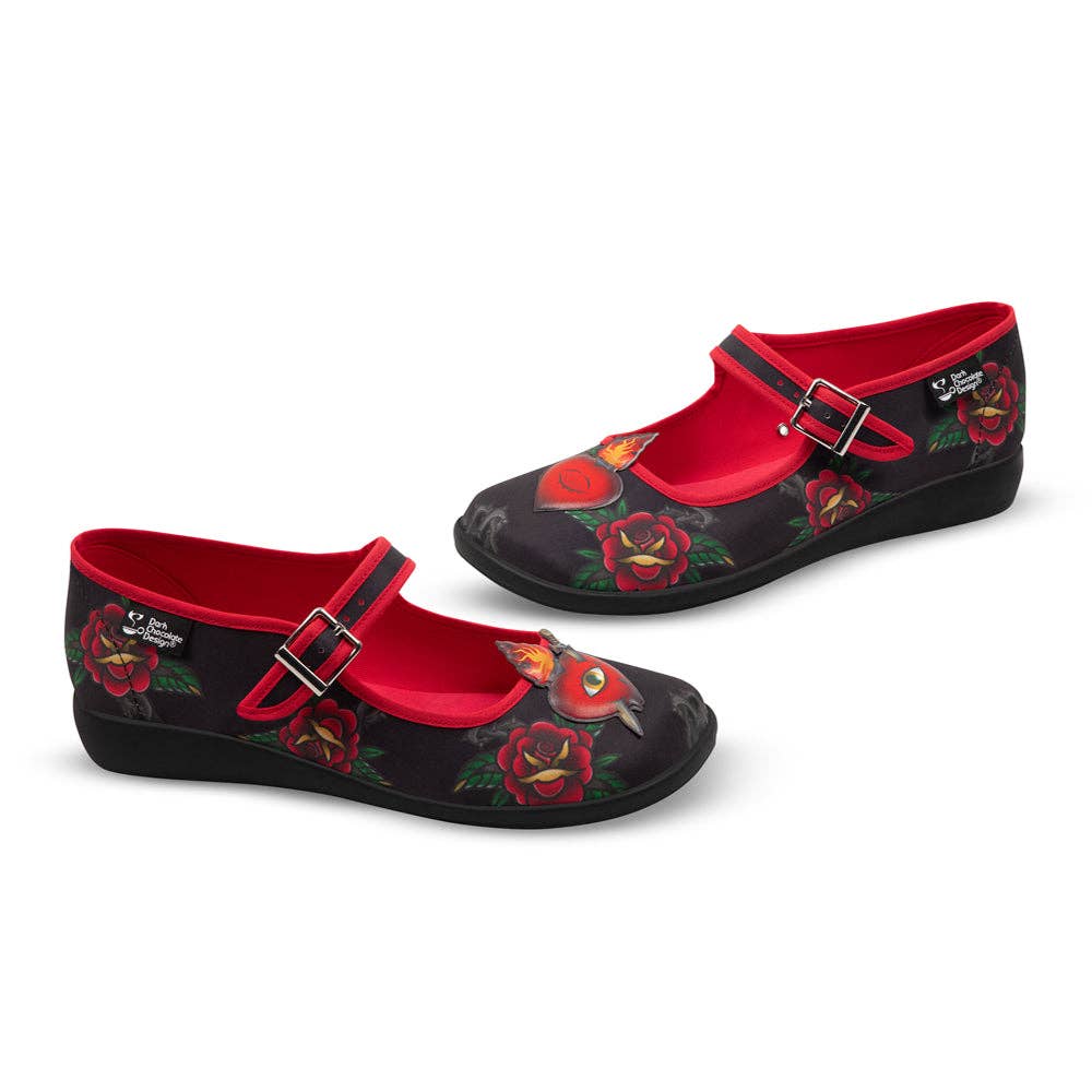 Chocolaticas® Heart Women's Mary Jane Flat