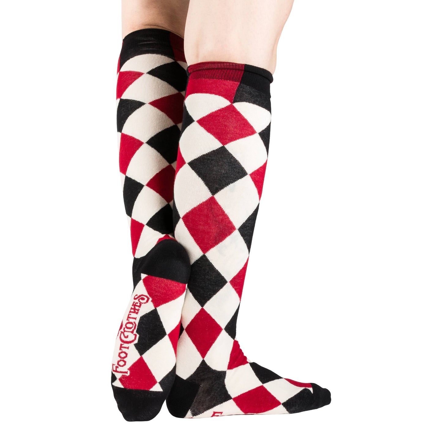 Haunting Harlequin Knee High Socks