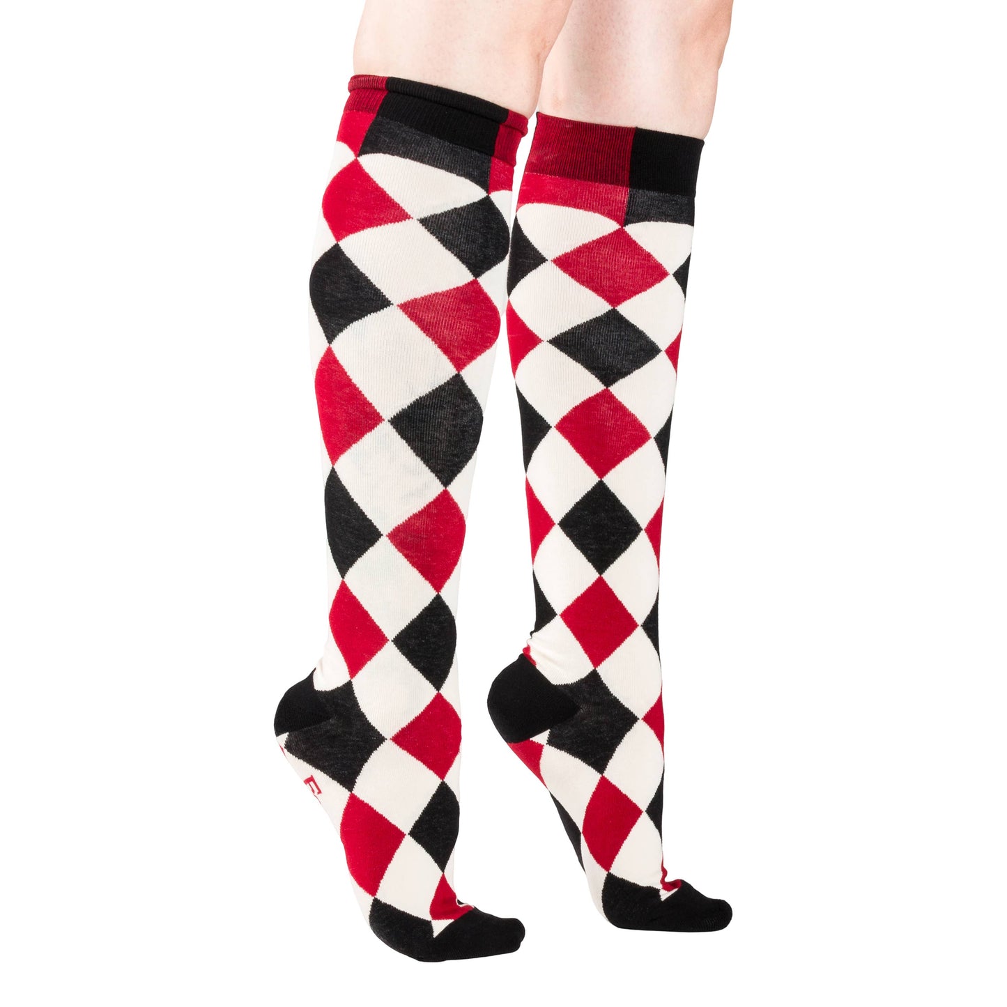 Haunting Harlequin Knee High Socks