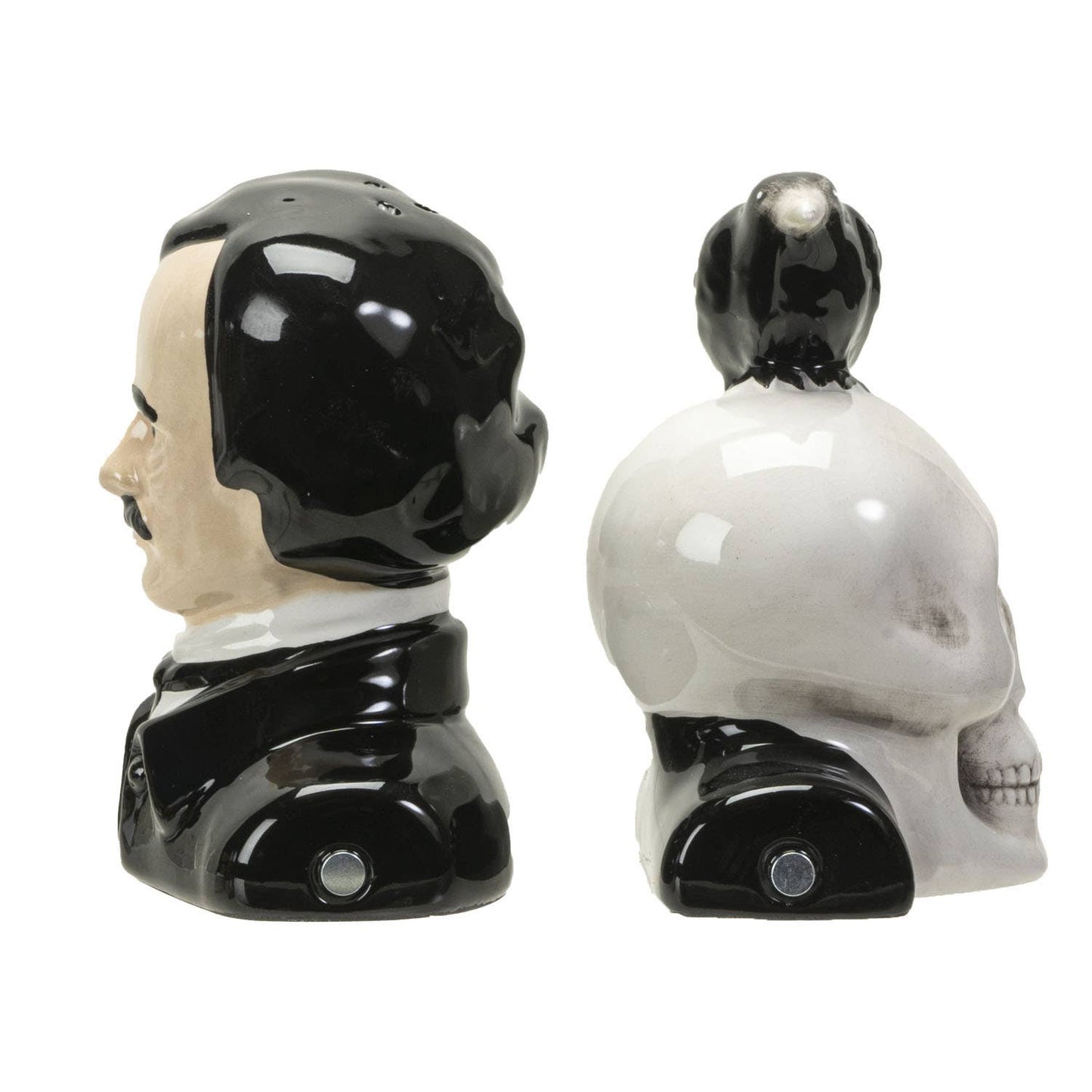 Edgar Allen Poe Salt & Pepper Magnetic Shaker Set