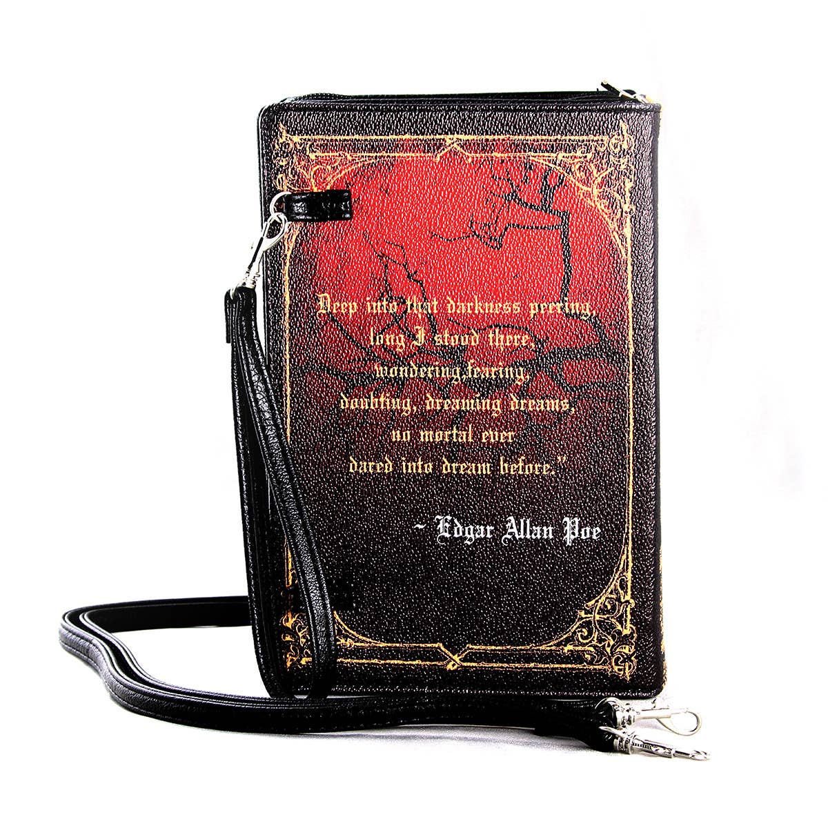 The Raven Vintage Book Clutch Bag